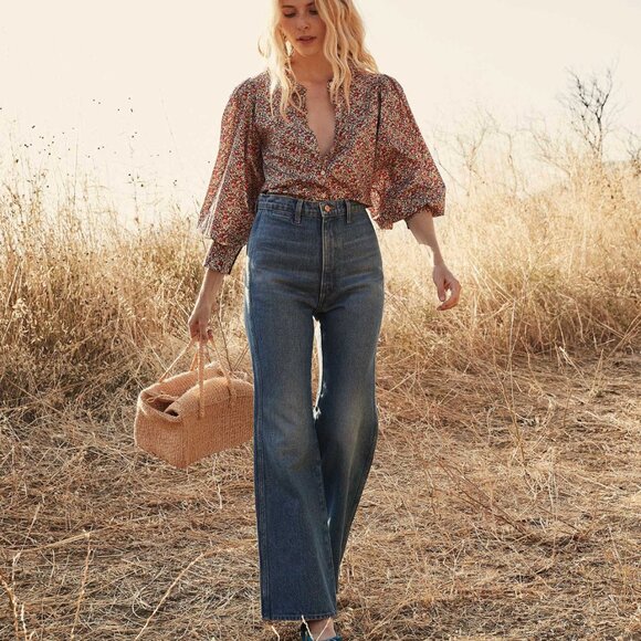 DÔEN Melody Jean - Saint Emilion Wash - Size 28 - Picture 1 of 10